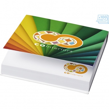 Logotrade corporate gift picture of: Sticky-Mate® soft cover squared sticky notes 75x75mm