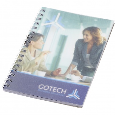 Logo trade business gifts image of: Desk-Mate® spiral A6 notebook PP cover
