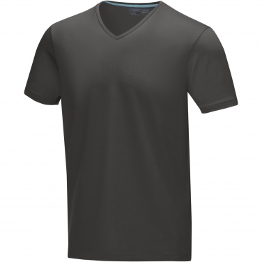 Logo trade promotional gift photo of: Kawartha short sleeve men's organic V-neck t-shirt
