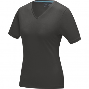 Logotrade business gift image of: Kawartha short sleeve women's organic V-neck t-shirt