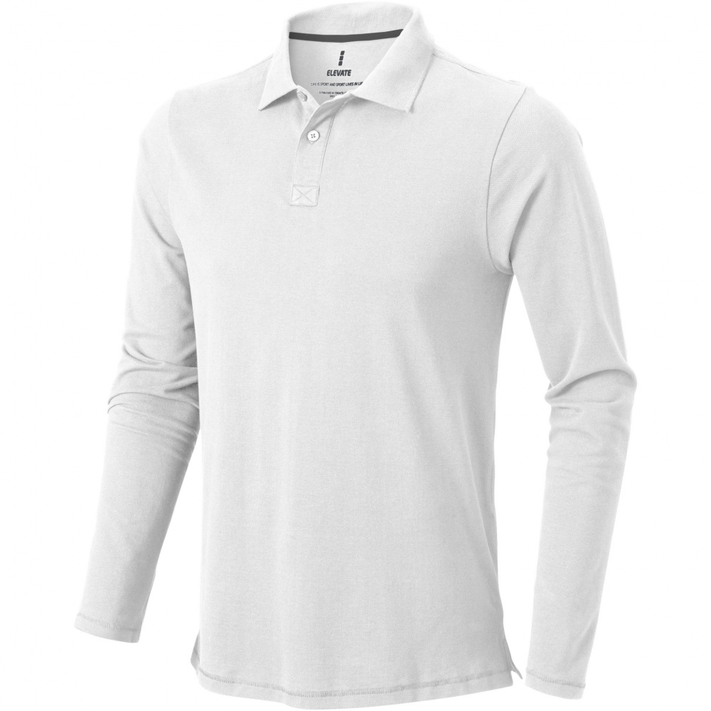 Logo trade business gifts image of: Oakville long sleeve men's polo