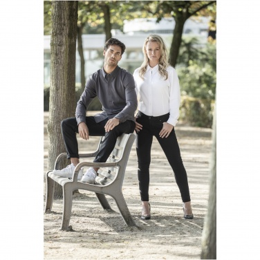 Logo trade promotional giveaway photo of: Bigelow long sleeve men's pique shirt