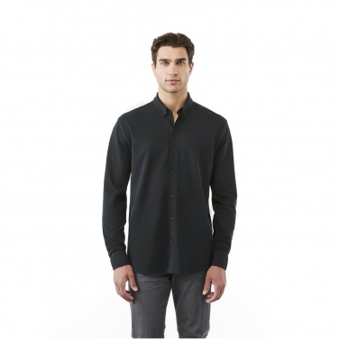 Logo trade promotional products image of: Bigelow long sleeve men's pique shirt