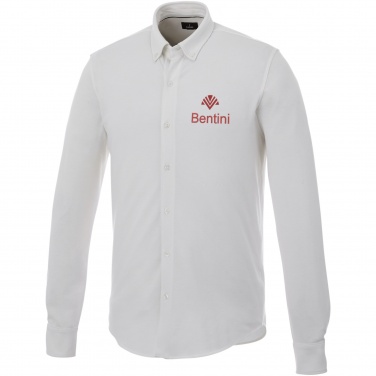 Logo trade corporate gift photo of: Bigelow long sleeve men's pique shirt