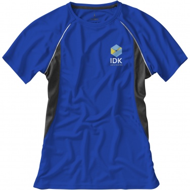 Logo trade corporate gifts image of: Quebec short sleeve women's cool fit t-shirt