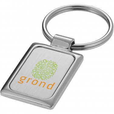Logo trade advertising product photo of: Sergio rectangular metal keychain