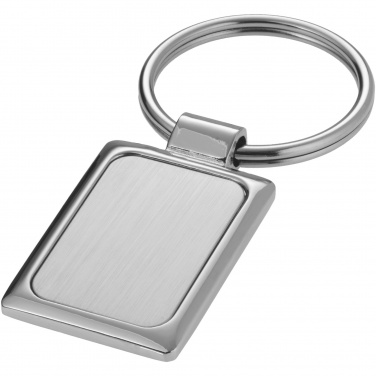 Logotrade advertising products photo of: Sergio rectangular metal keychain