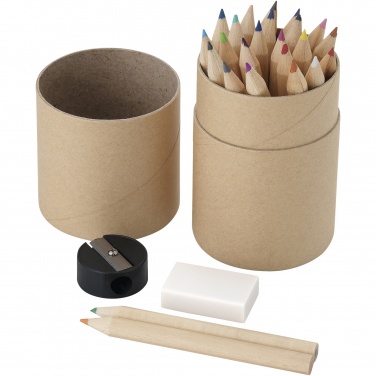 Logo trade advertising product photo of: Woodby 26-piece coloured pencil set