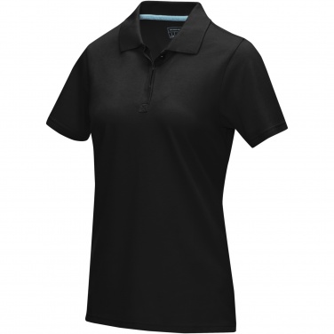 Logo trade promotional items picture of: Graphite short sleeve women’s organic polo