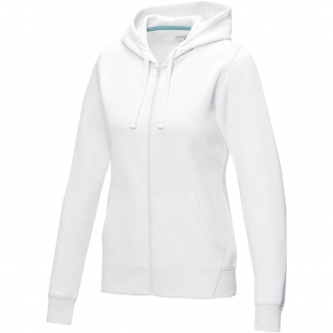 Logotrade promotional merchandise picture of: Ruby women’s organic recycled full zip hoodie