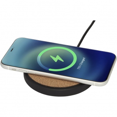 Logotrade promotional items photo of: Kivi 10W limestone/cork wireless charging pad