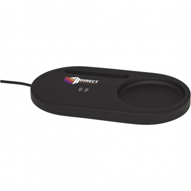 Logo trade promotional merchandise image of: Klip 5W wireless charging desk organizer