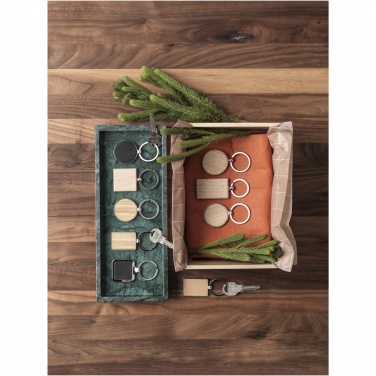 Logotrade promotional merchandise image of: Mauro beech wood rectangular keychain