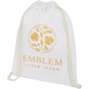 Logotrade promotional merchandise image of: Oregon 140 g/m² cotton drawstring bag 5L