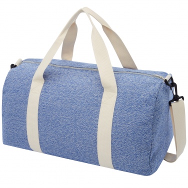 Logo trade corporate gift photo of: Pheebs 450 g/m² recycled cotton and polyester duffel bag 24L