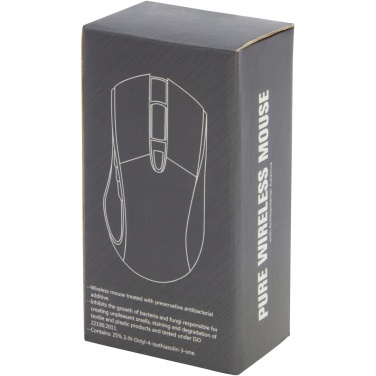 Logo trade corporate gifts image of: Pure wireless mouse with antibacterial additive