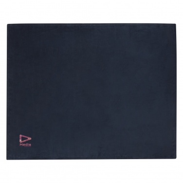 Logo trade promotional giveaway photo of: Lily GRS certified RPET coral fleece blanket