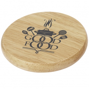 Logotrade promotional giveaway image of: Scoll wooden coaster with bottle opener