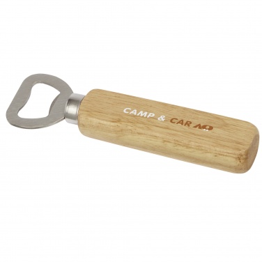 Logo trade promotional merchandise image of: Brama wooden bottle opener