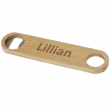 Logo trade promotional gifts image of: Origina wooden bottle opener