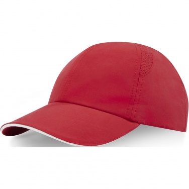 Logo trade promotional gift photo of: Morion 6 panel GRS recycled cool fit sandwich cap