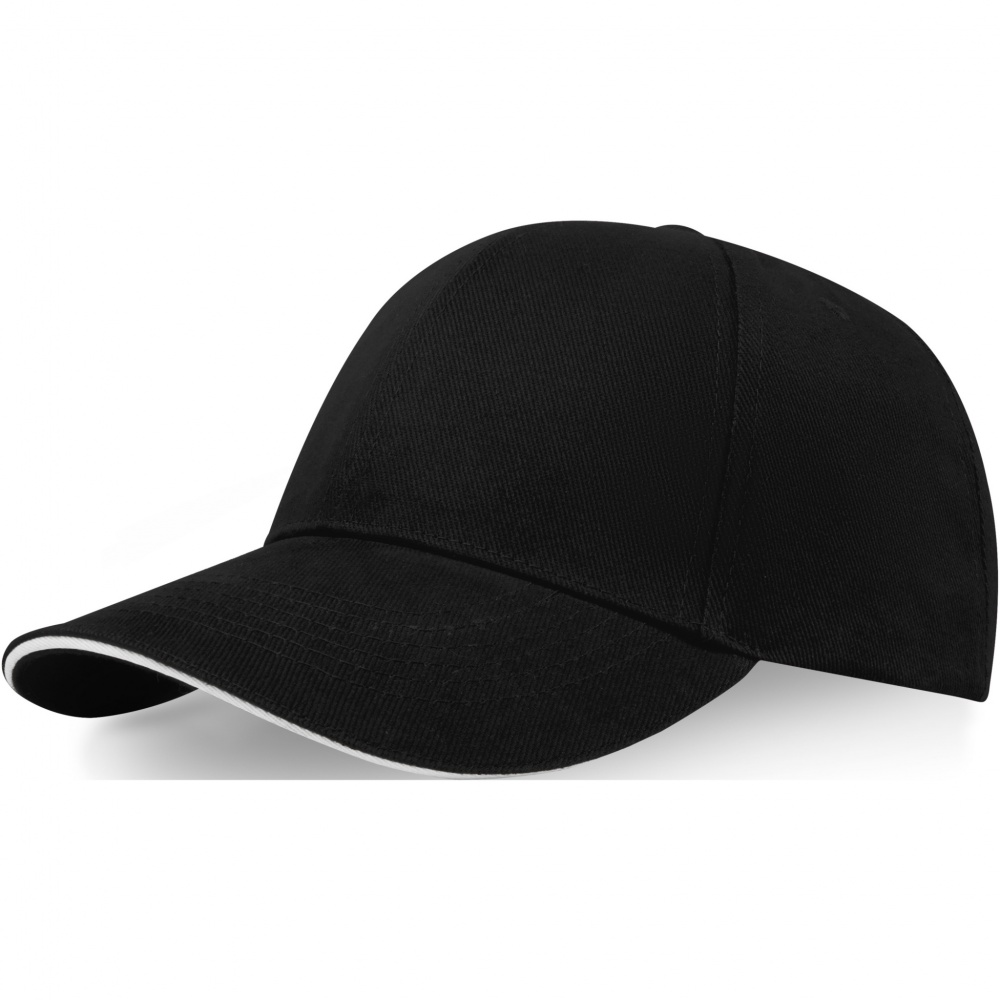Logotrade promotional giveaway image of: Topaz 6 panel GRS recycled sandwich cap