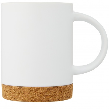 Logo trade promotional items image of: Neiva 425 ml ceramic mug with cork base