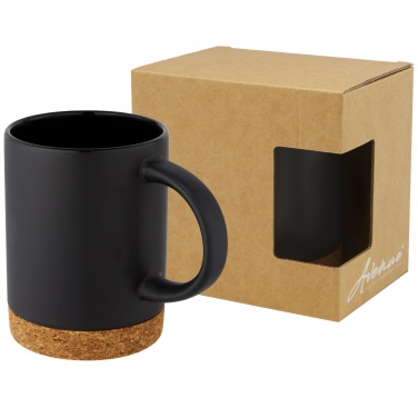 Logo trade promotional gift photo of: Neiva 425 ml ceramic mug with cork base