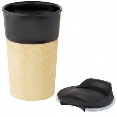 Logotrade promotional items photo of: Pereira 320 ml porcelain mug with bamboo outer wall