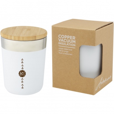 Logotrade promotional gift picture of: Lagan 300 ml stainless steel tumbler with bamboo lid