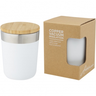 Logo trade promotional merchandise image of: Lagan 300 ml stainless steel tumbler with bamboo lid