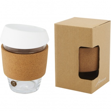 Logotrade promotional merchandise photo of: Lidan 360 ml borosilicate glass tumbler with silicone lid