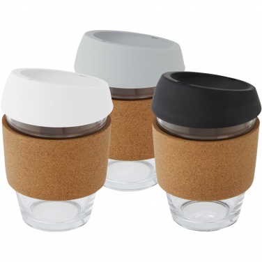 Logotrade promotional merchandise photo of: Lidan 360 ml borosilicate glass tumbler with silicone lid