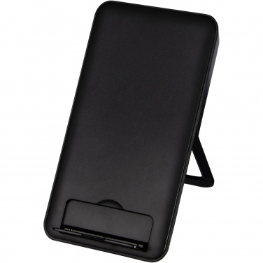 Logo trade promotional gifts image of: Loop 10W recycled plastic wireless charging pad with phone stand