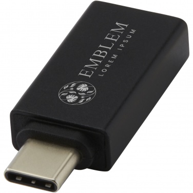 Logo trade promotional item photo of: ADAPT aluminum USB-C to USB-A 3.0 adapter