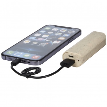 Logo trade business gifts image of: Yoko 1200mAh wheat straw power bank
