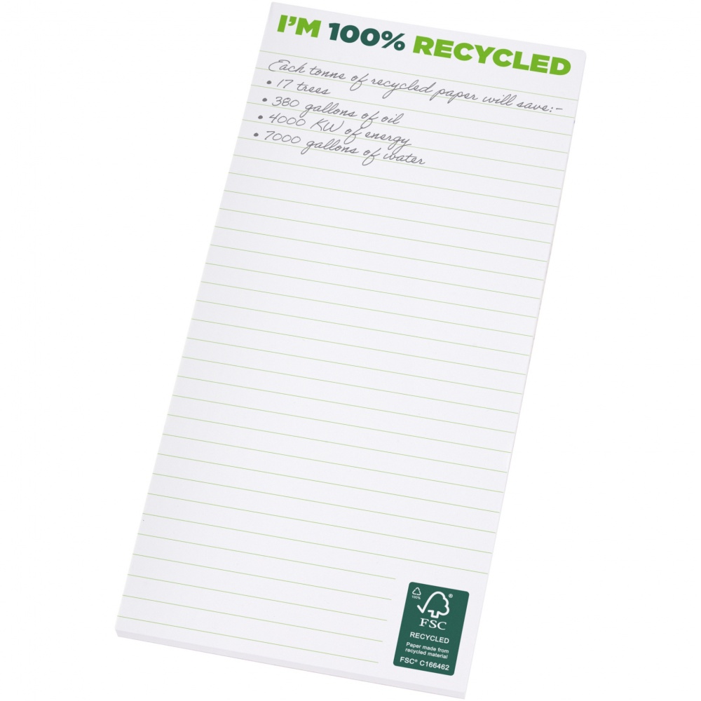 Logotrade promotional gift picture of: Desk-Mate® 1/3 A4 recycled notepad