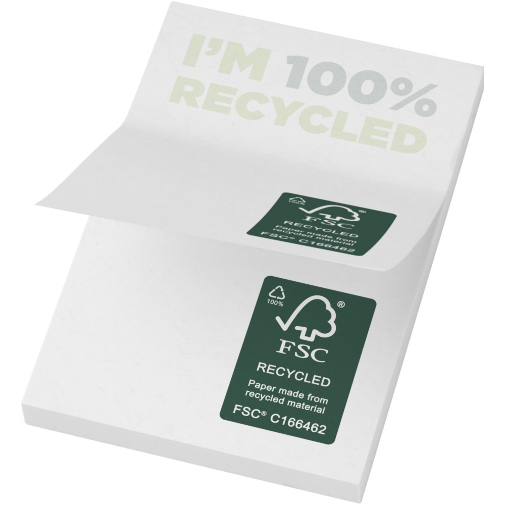 Logotrade promotional item picture of: Sticky-Mate® recycled sticky notes 50 x 75 mm