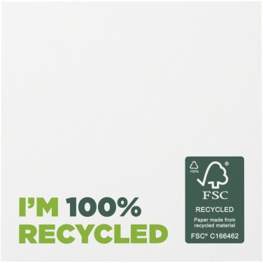 Logo trade promotional giveaway photo of: Sticky-Mate® recycled sticky notes 75 x 75 mm