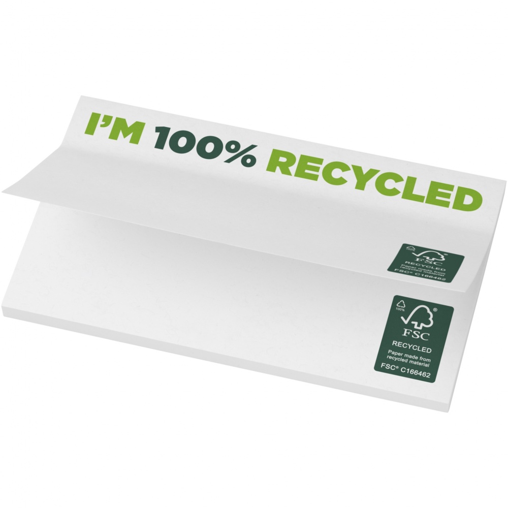 Logotrade promotional item picture of: Sticky-Mate® recycled sticky notes 127 x 75 mm