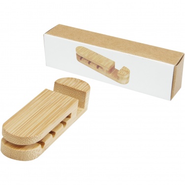 Logo trade promotional giveaways image of: Edulis bamboo cable manager 