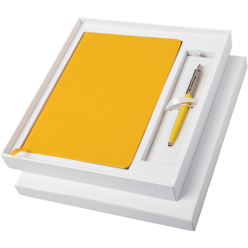 Logotrade promotional products photo of: Parker Classic notebook and Parker pen gift box