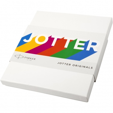 Logo trade business gifts image of: Parker Classic notebook and Parker pen gift box