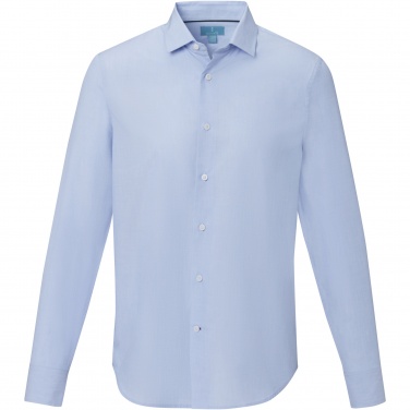 Logo trade business gifts image of: Cuprite long sleeve men's organic shirt
