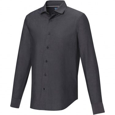Logo trade promotional gifts image of: Cuprite long sleeve men's organic shirt