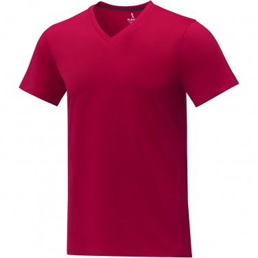 Logo trade promotional item photo of: Somoto short sleeve men's V-neck t-shirt 