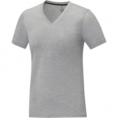 Logo trade corporate gifts picture of: Somoto short sleeve women's V-neck t-shirt 