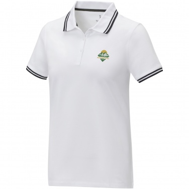 Logo trade corporate gifts picture of: Amarago short sleeve women's tipping polo