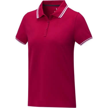 Logotrade business gifts photo of: Amarago short sleeve women's tipping polo