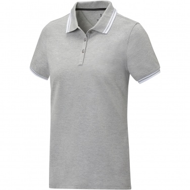 Logo trade promotional merchandise photo of: Amarago short sleeve women's tipping polo